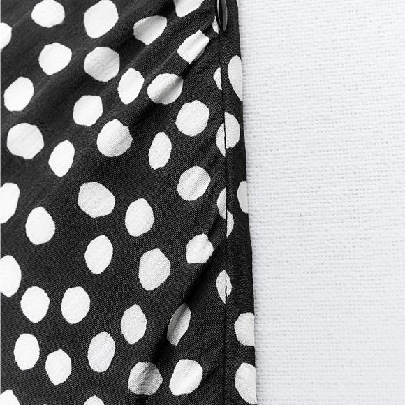 Zara NWT Polka Dot Midi Skirt - Picture 3 of 7